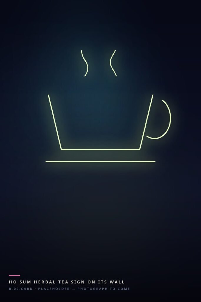 A teacup in lime neon with pink steam